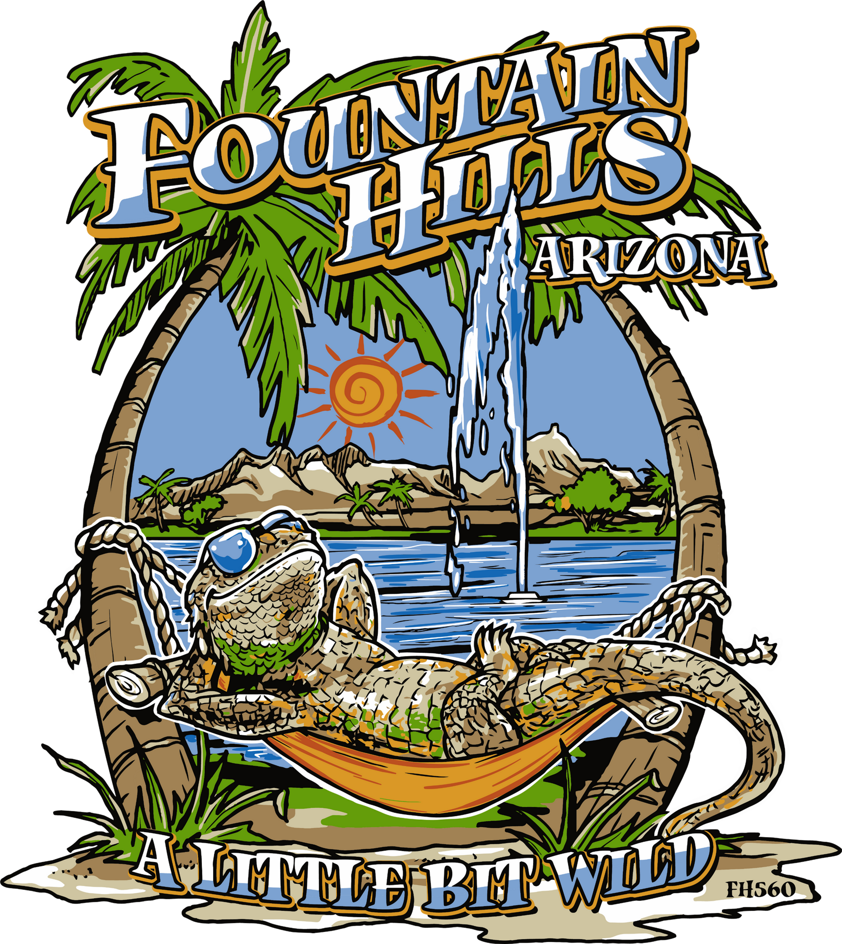 Lounging Lizard Magnet