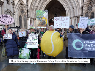 High Court Judgement: Statutory Public Recreation Trust Press Release and Summary