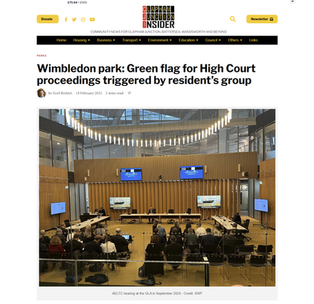 Clapham Junction Insider: Green flag for High Court proceedings triggered by resident’s group