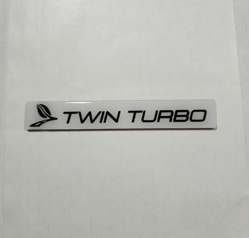 2 TWIN TURBO ALUMINUM EMBLEMS BADGES FOR AUDI BMW CUSTOM ENGINE COVERS 2 TWIN TURBO ALUMINUM EMBLEMS BADGES FOR AUDI BMW CUSTOM ENGINE COVERS
