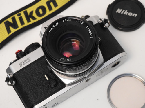 Nikon FM2 N SLR Fully Manual Film Camera + Nikon 50mm 1.8 in