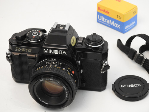 Black Pentax MX S.L.R 35mm film camera + 50mm f 2.0 lens+ New