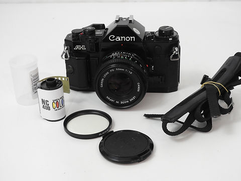 フィルムカメラ Canon - Canon A1 Canon A-1 A1 35MM SLR Film Camera with 50mm 1.8 Canon Lens