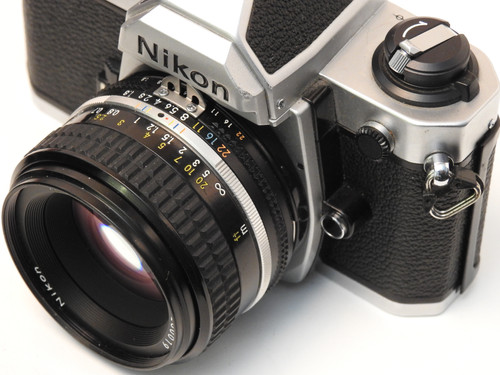 Nikon FM2 N SLR Fully Manual Film Camera + Nikon 50mm 1.8 in