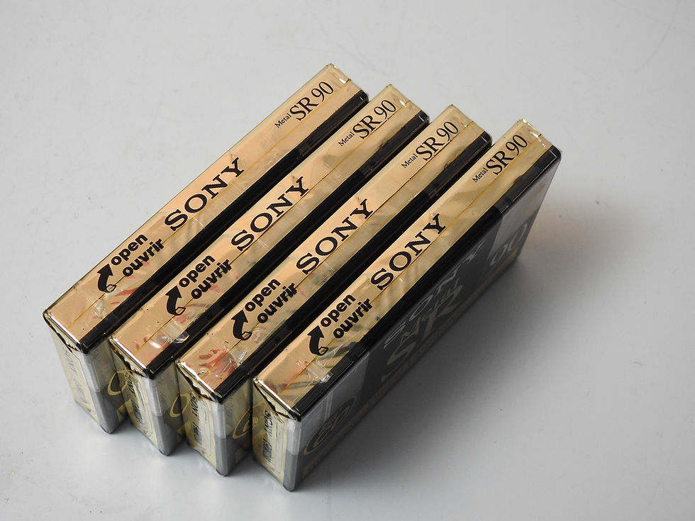 Thumbnail: SONY Metal SR 90 / Type IV METAL BIAS Audio Cassette tape X4