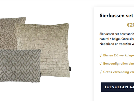 Sierkussen set voor moderne interieurs | INNO living