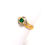 Thumbnail: 18K Yellow Gold Diamond and Emerald Ring