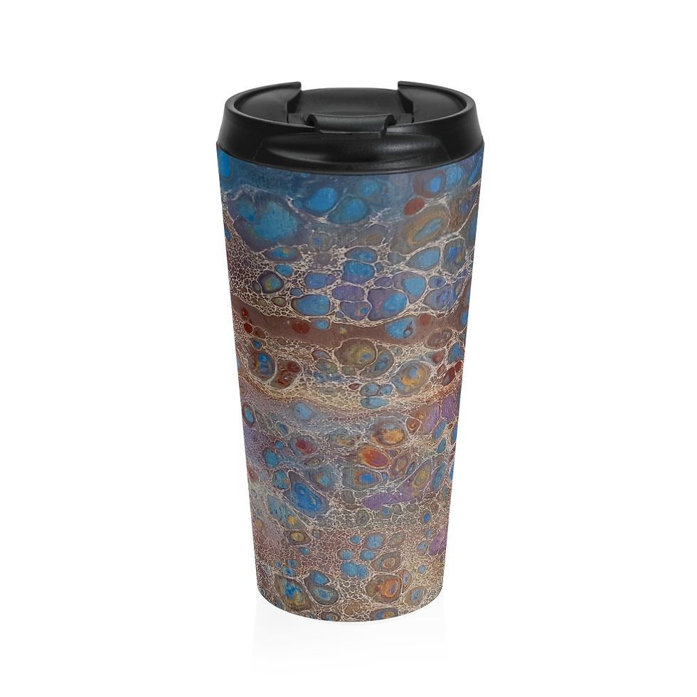 Thumbnail: "Purple Falls" Stainless Steel Travel Mug