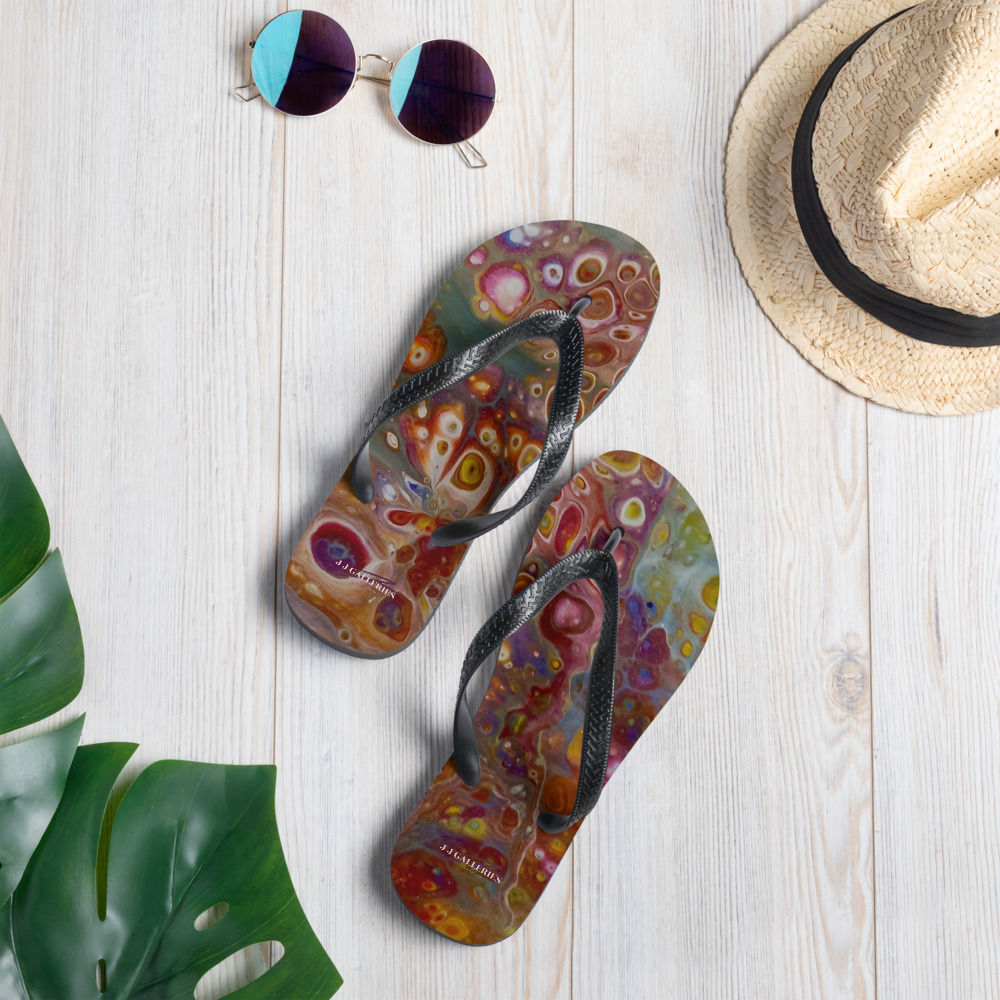 "Rainbow Falls" Flip-Flops