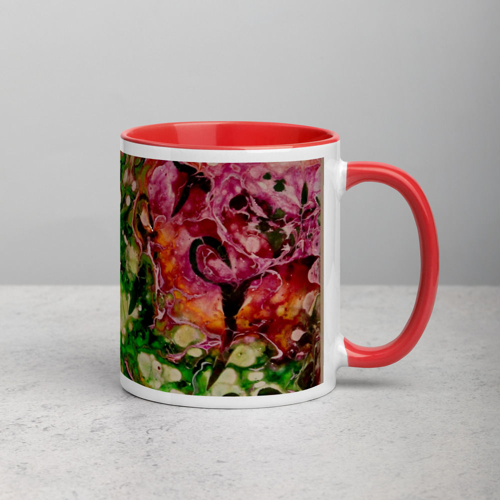 "Rose" Mug with Color Inside
