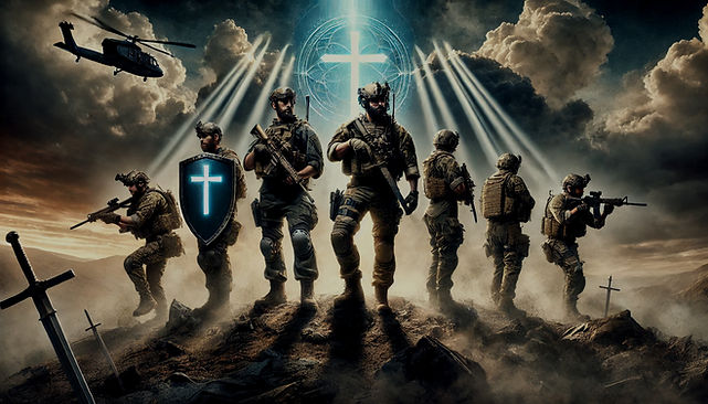 DALL·E 2024-10-02 18.12.17 - A powerful scene of a group of Christian warriors standing st