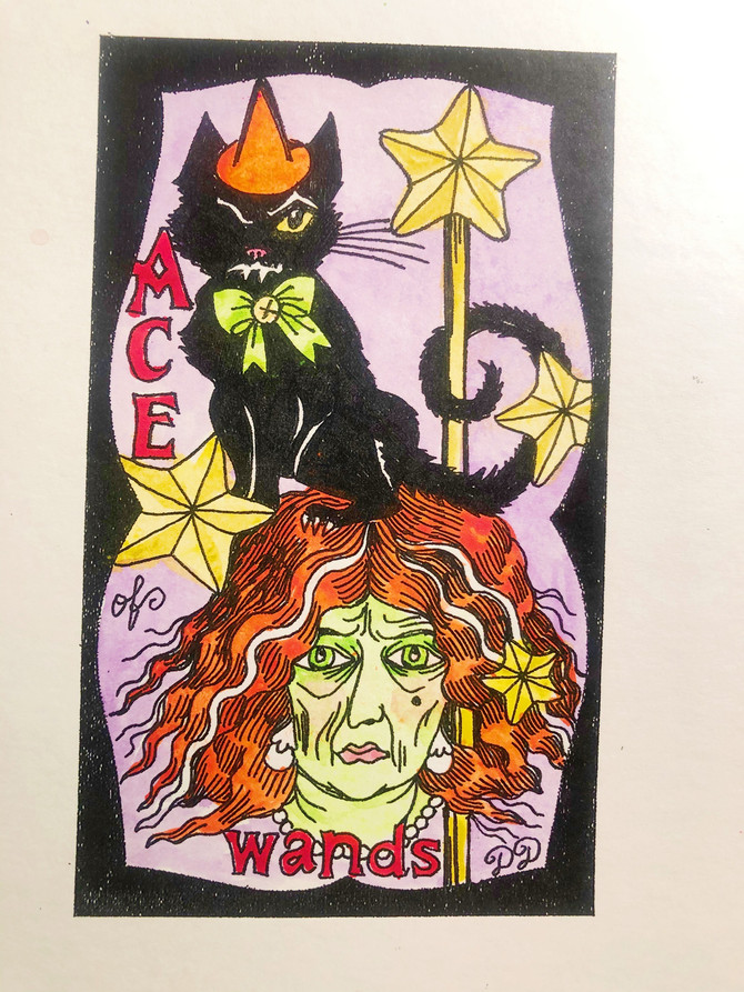 Witchy Cat Tarot / Mermaid Tarot / 2021 Calendar / Halloween Event /Nov Patron Raffle
