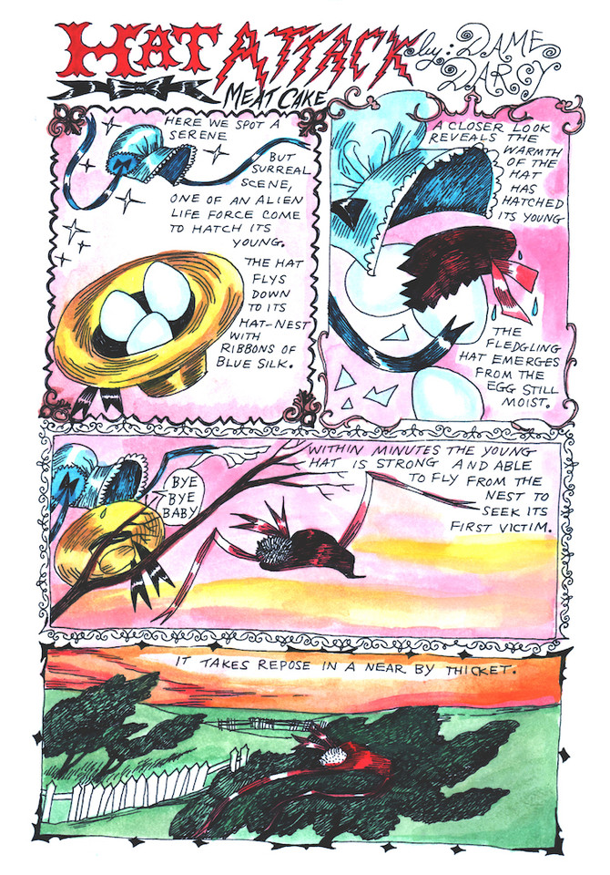Crossroads ritual/ new patron prizes velum from MC comic /originals auctions/ vice comics Dame Darcy