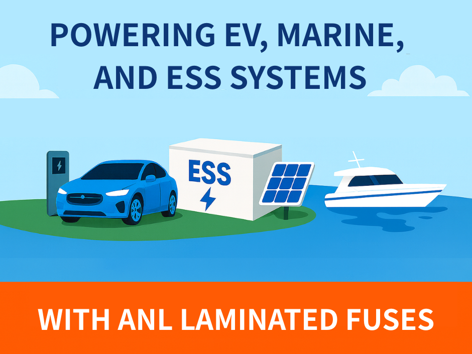 Powering EV, Marine, and ESS Systems with ANL Laminated Fuses (40A–1000A)