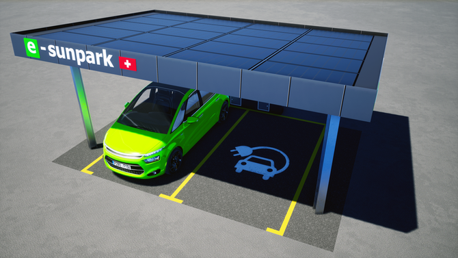 Carports solaires e-sunpark en acier ou en bois !