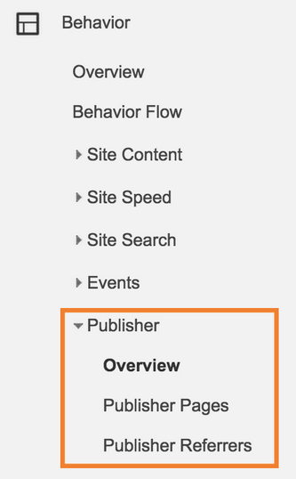 publisher reporting ad exchange adsense in google analytics