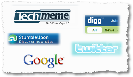 digg techmeme google twitter stumbleupon