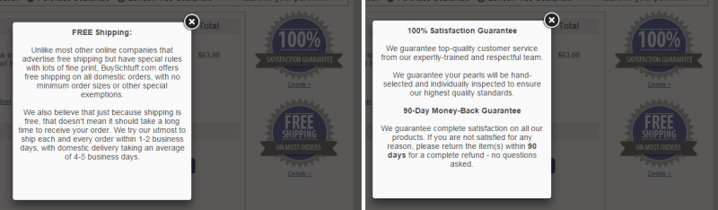Popup overlays let visitors get more information without losing their place.