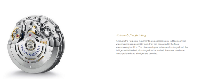 Rolex including this photo of the internal workings.