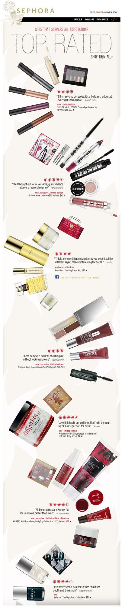 Sephora - Top Rated