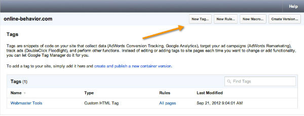 google tag manager