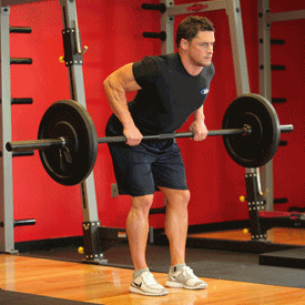 barbell bent over row