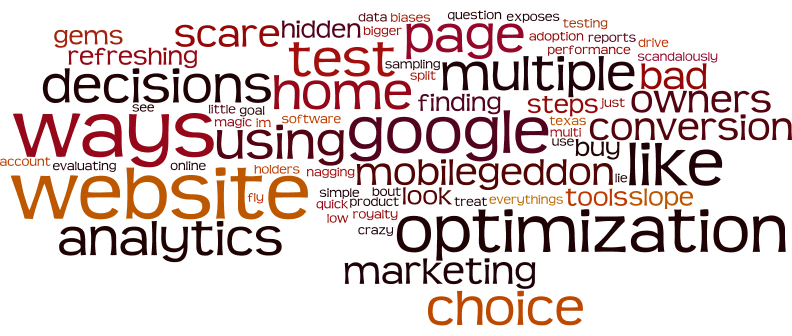 The weighted word cloud uncovered some insights that would have been missed.