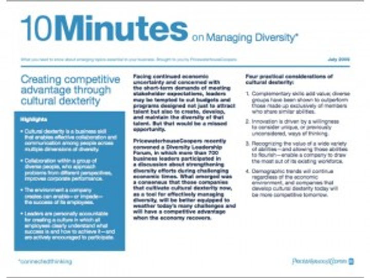 PricewaterhouseCoopers 10Minutes