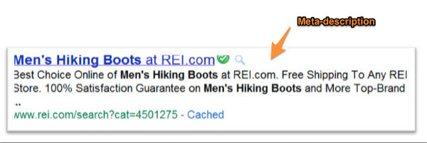 meta description example