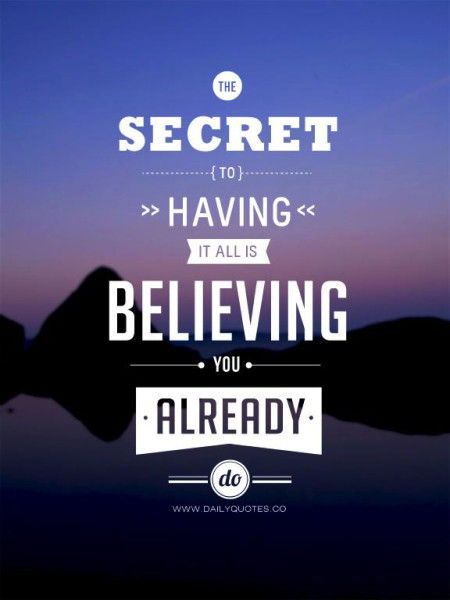 the secrete to having it all