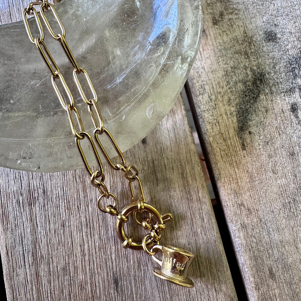 Thumbnail: COFFE CUP CHARM NECKLACE 