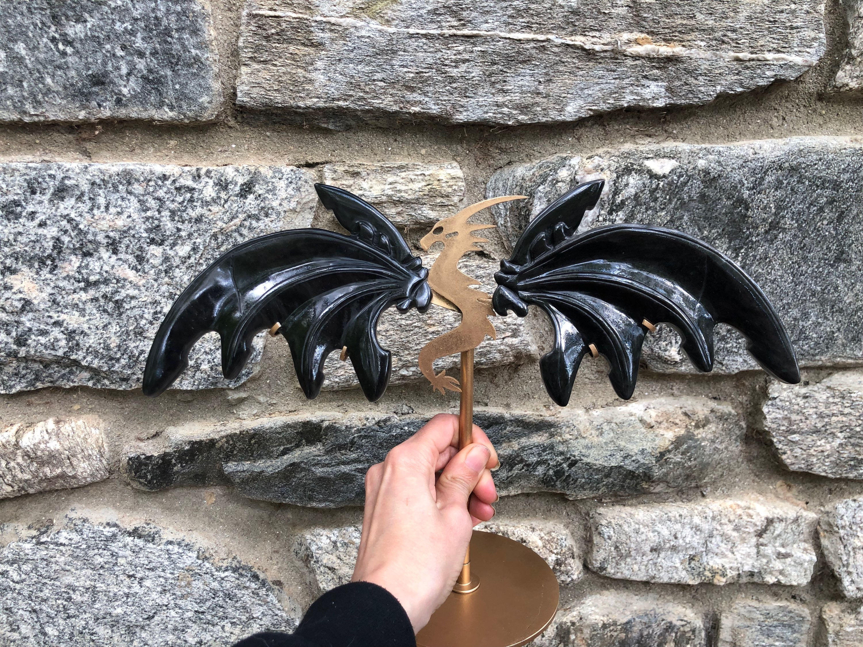 SILVER OBSIDIAN DRAGON