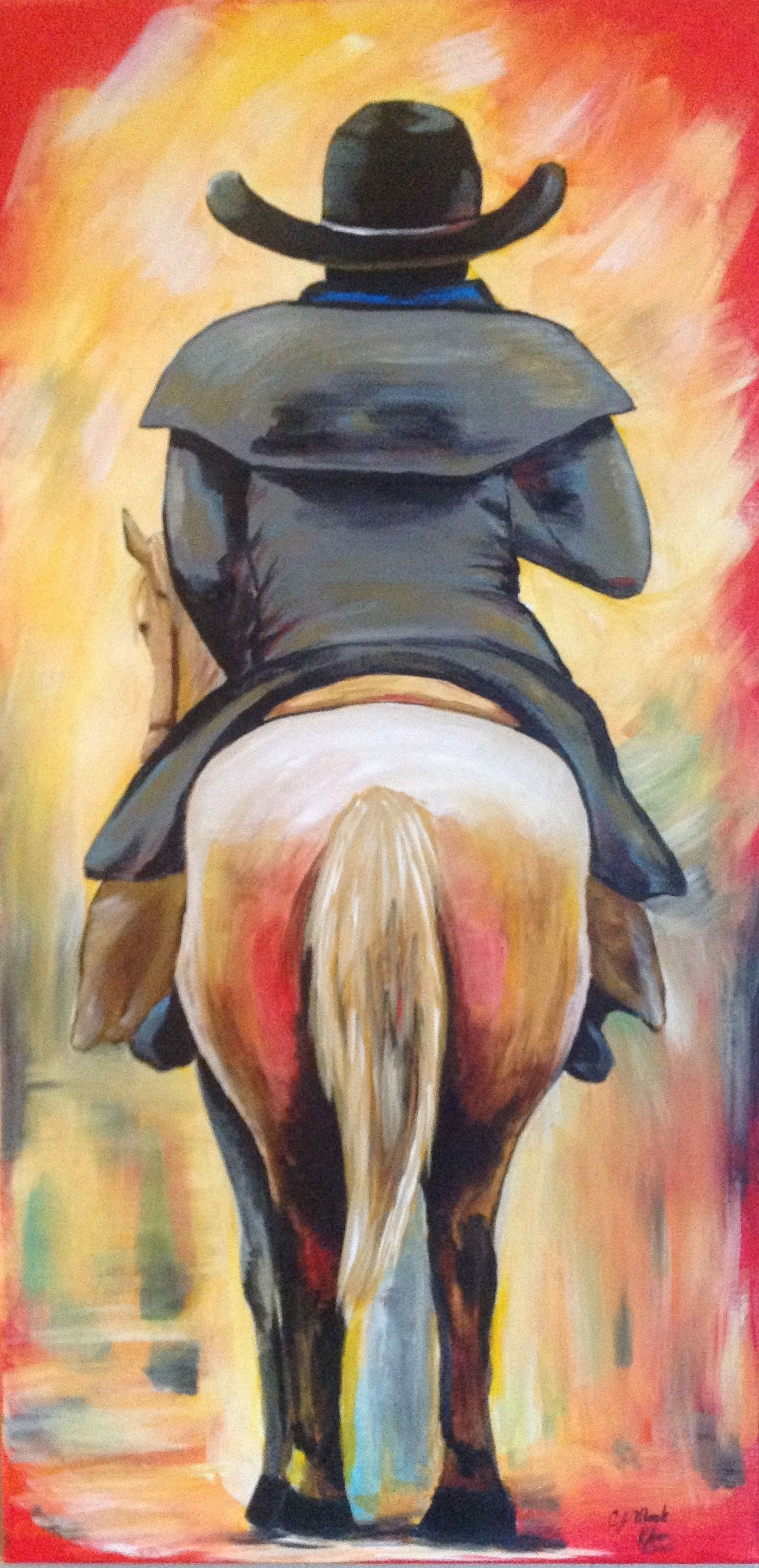 Cowboy in grey Duster - Sold