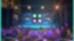 Corporate event AV production with LED screen and stage lighting in Dubai