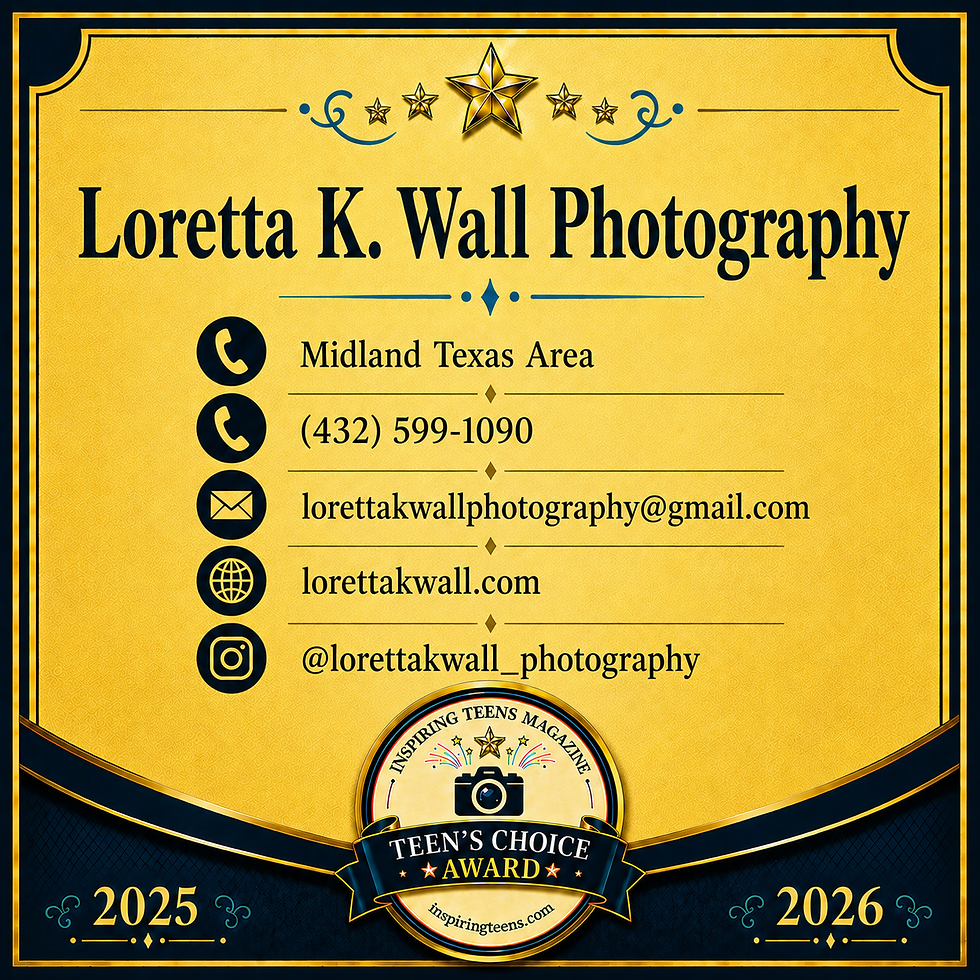 Yaneli Sotelo – Texas
Nomination & Photography by Loretta k Wall Photography