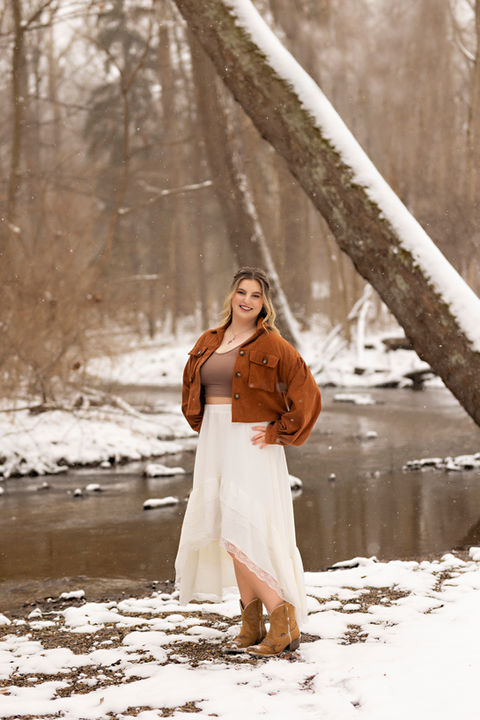 Ayla Hatfield has maintained a 3.89 GPA while balancing part-time work and dual credit honors classes, demonstrating consistent discipline and drive. Through college-level coursework, including equine veterinary science, Ayla is already building the foundation for her future at Purdue University, where she plans to pursue veterinary science with focus and determination.