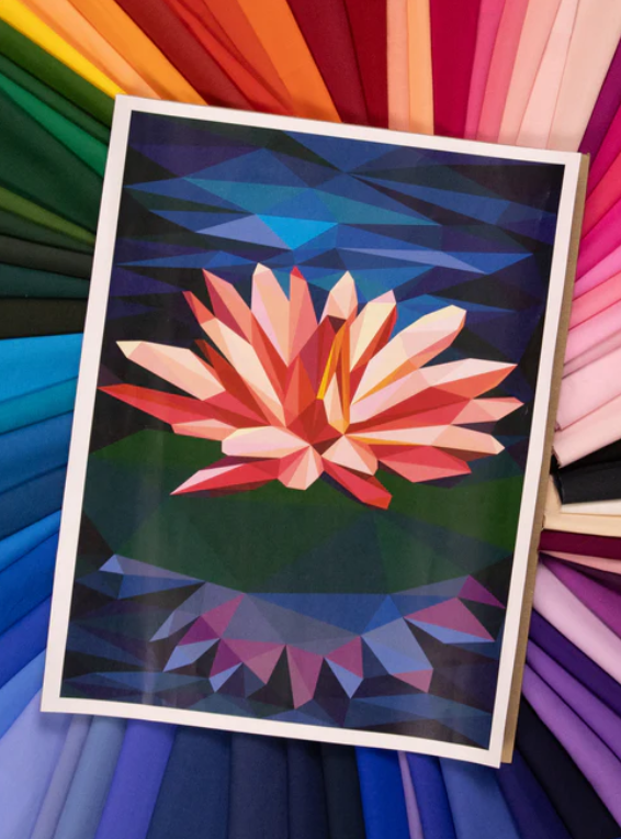The Legit Kit Water Lily Mini Kona FABRIC pack By Piece Fabric Co