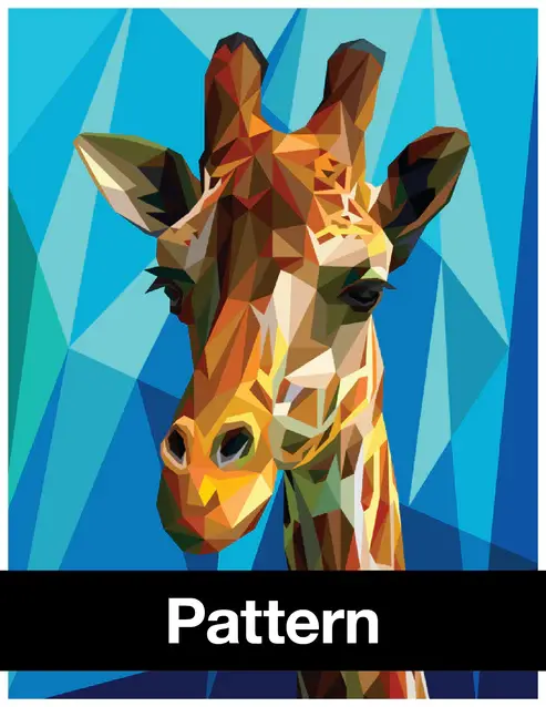 Thumbnail: Big G is the Giraffe Head Paper Piecing Quilt Pattern By Legit