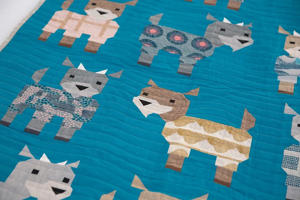 Thumbnail: Kidding Around,  Goats in Pajamas Pattern by the Art East Quilting Company