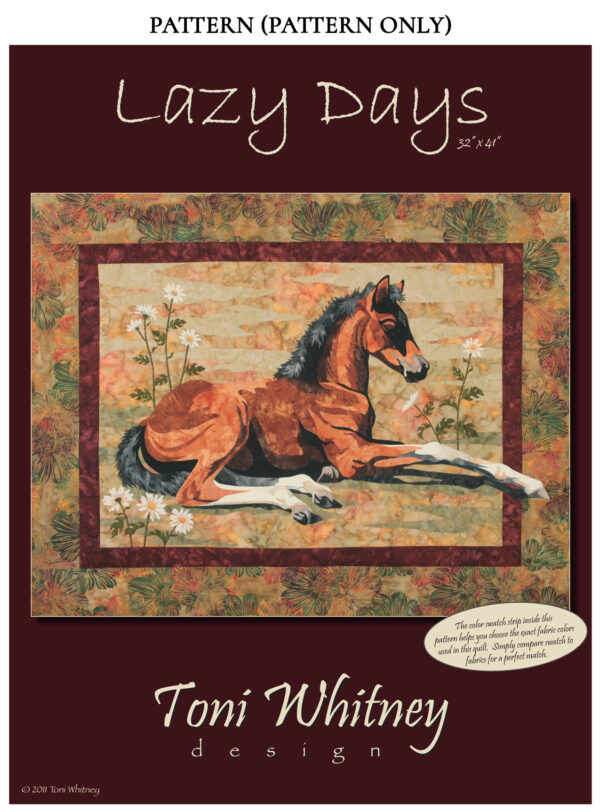 Lazy Days of Summer, The Filly Fabric and Pattern Quilt Kit by Toni Whitney