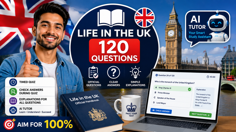 LIfe in the UK 120 Questions