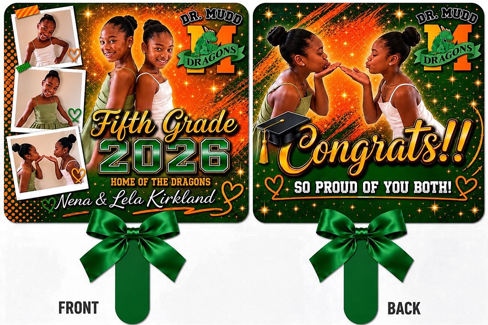 Thumbnail: Custom Graduation Fans & Big Heads
