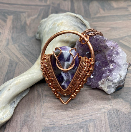 Chevron Amethyst Amulet (2021)