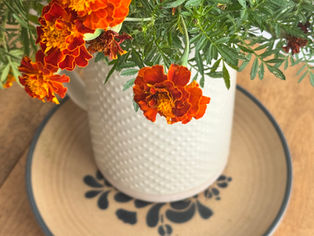 Decorating with Marigolds