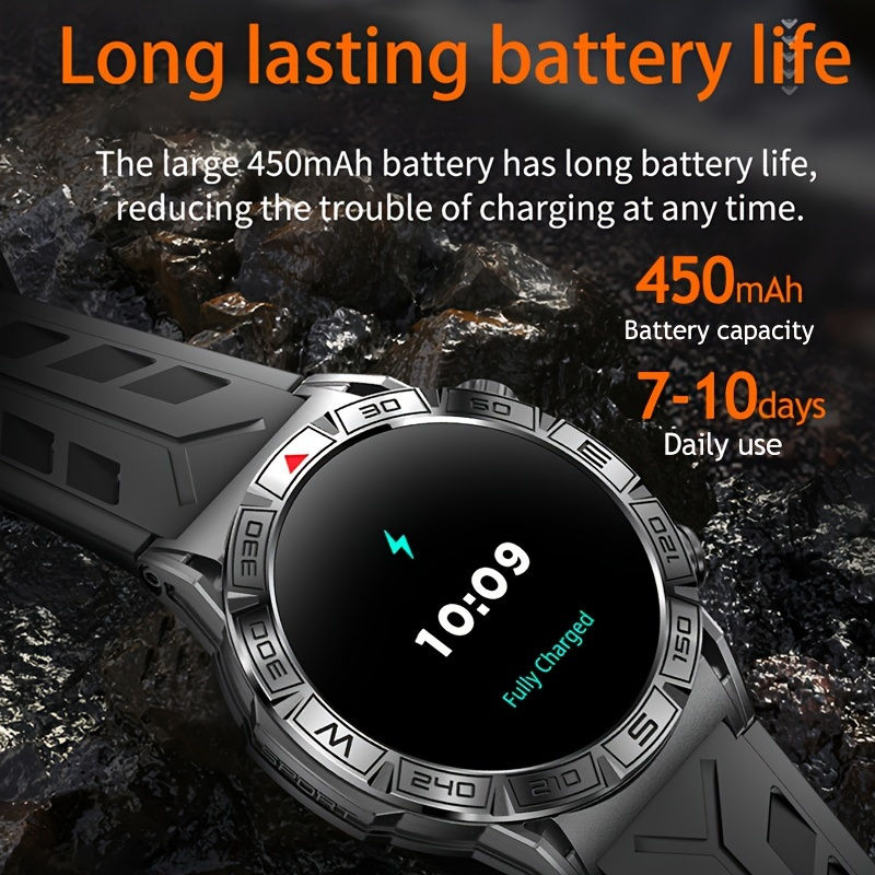 Thumbnail: 2024 New Outdoor Sport Smart Watch Men Women 1.43" AMOLED 450mAh Battery Wireles