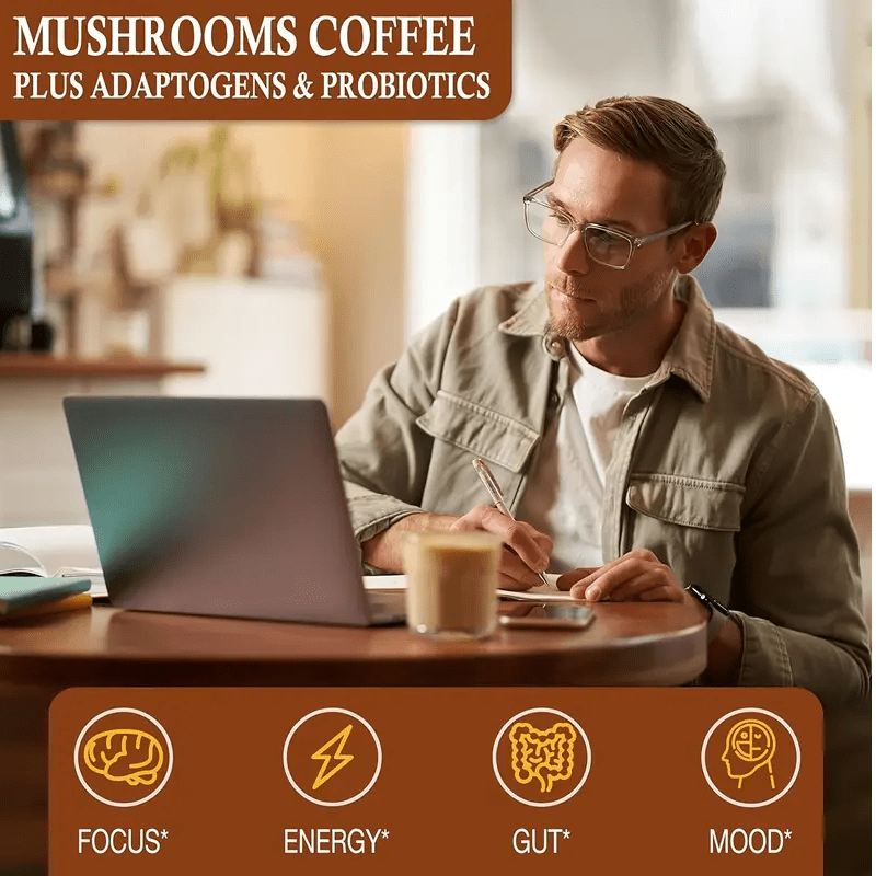 Thumbnail: Mushroom Coffee (30 Servings) (Pack of 1)-Good Coffee