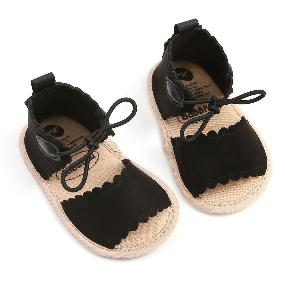 Thumbnail: Adorable & Lightweight Baby Girl Sandals: Open-Toe, Easy Fasten Crib Shoes Perfe