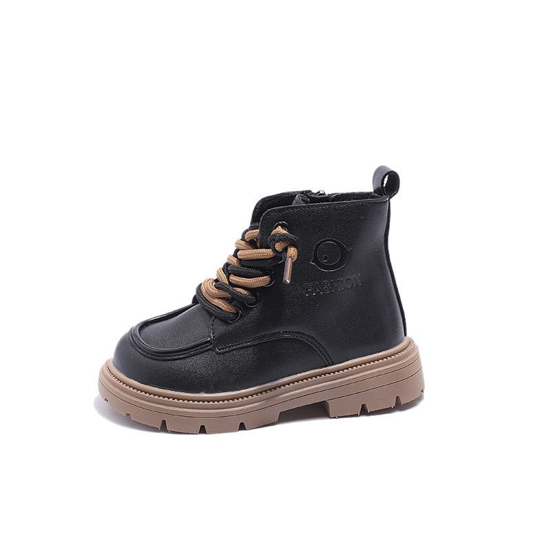 Thumbnail: New Kids Shoes Fashion Leather Comfortable Children's Short Boots