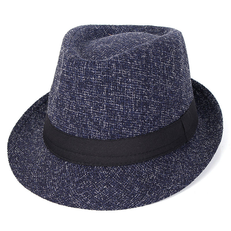 Thumbnail: Trilby Fedoras Panama Jazz Hat Short Brim Bowler Hat for Men Women