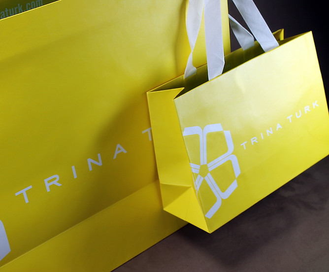 Trina Turk Custom Printed Shopping Bag, Retail Packaging by Commonwealth Packaging Co.